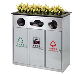 不鏽鋼垃圾桶E048