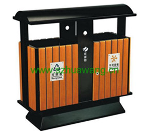 鋼木垃圾桶（tǒng）D029