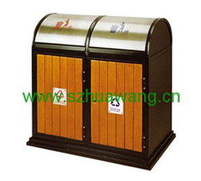 鋼木垃（lā）圾桶D036