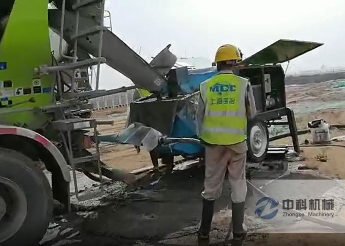 上（shàng）海寶冶雄安新區液壓濕噴機施工視頻