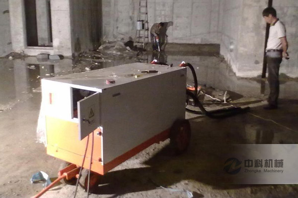 處理地基下（xià）沉注漿施工現（xiàn）場-0