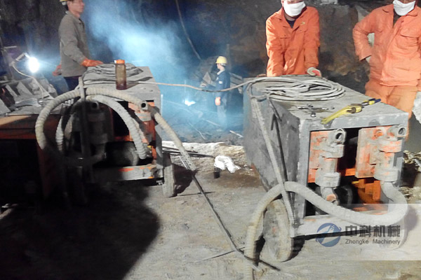 陝西寶雞隧道注漿機施工-0