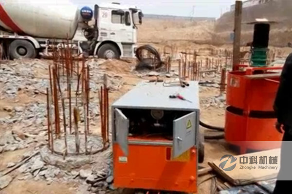 ZKSY90-125雙液注漿機（jī）+雙層攪拌機施工