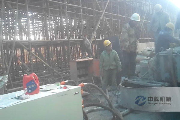 北（běi）京石景山區高架橋（qiáo）雙液（yè）注漿施（shī）工（gōng）現場