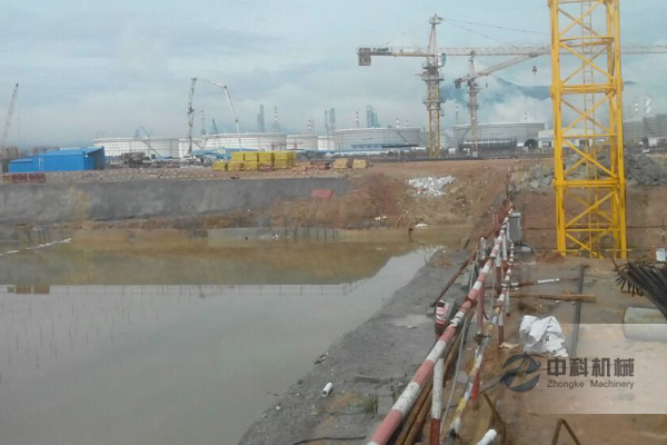 廣東惠州大亞灣基坑雙液注（zhù）漿防水堵漏施工現場-0