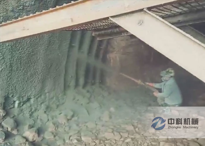 車載式雙噴（pēn）頭濕噴機（jī）施工現場-2