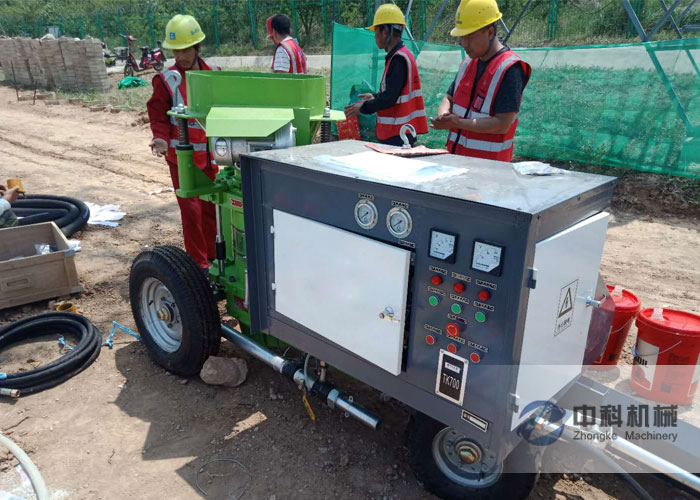 ZK700型混（hún）凝土濕噴機施工現（xiàn）場-0