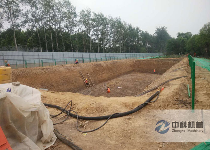 ZK700型濕噴機施工（gōng）現場-2