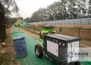 ZK700型濕噴（pēn）機施（shī）工現場