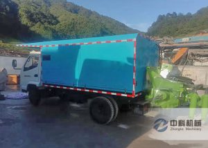 中交一公局車（chē）載混凝土（tǔ）濕噴機施工現場