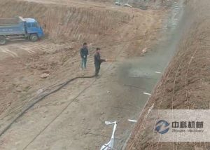 液壓混凝土濕噴機（jī）施工現場