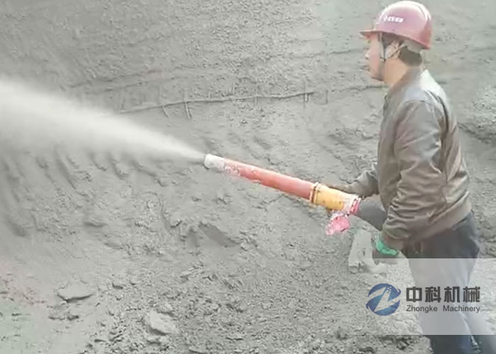 液壓泵送式（shì）濕噴機施工視頻