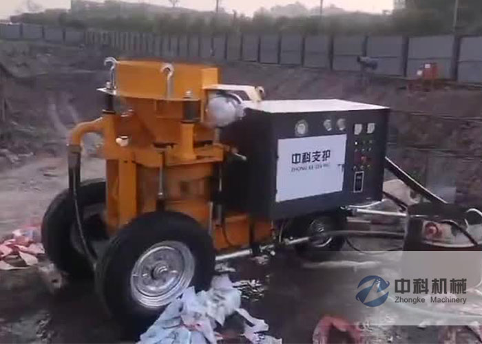 ZK700轉子式濕噴機施工（gōng）視頻