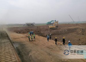 上海寶冶雄安新區液壓濕（shī）噴（pēn）機施工視頻（2）