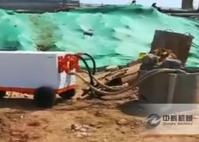 雙(shuāng)缸(gāng)雙液注漿機施工視頻