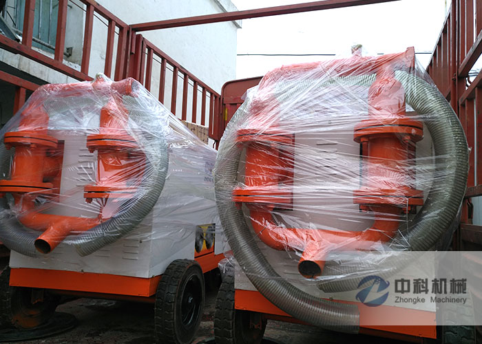 中鐵十二局水泥砂漿注漿機發貨現場（chǎng）