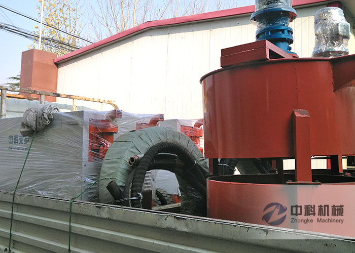 中鐵十七局（jú）雙液注漿機、灰漿攪拌機發貨現場