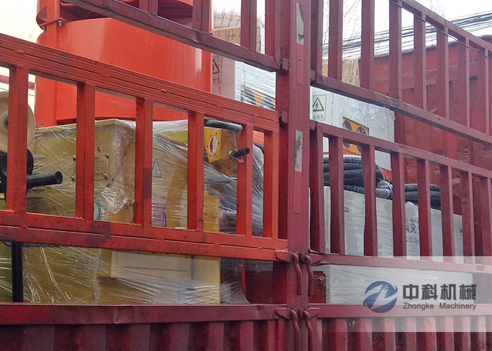 貴陽ZKSY係列（liè）雙液注漿機、灰（huī）漿攪拌（bàn）機發貨現場