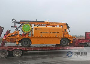 工程（chéng）混凝土濕噴（pēn）台車發貨（huò）現場