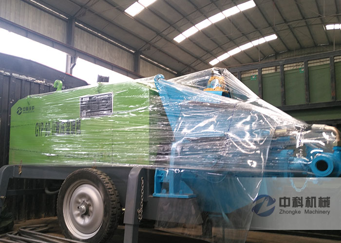 中鐵（tiě）十八局液壓混凝土濕噴機發（fā）貨現場-0