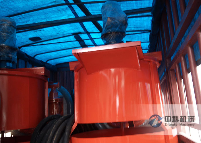 杭州水泥砂漿注漿機、灰漿攪拌機發貨現場-0