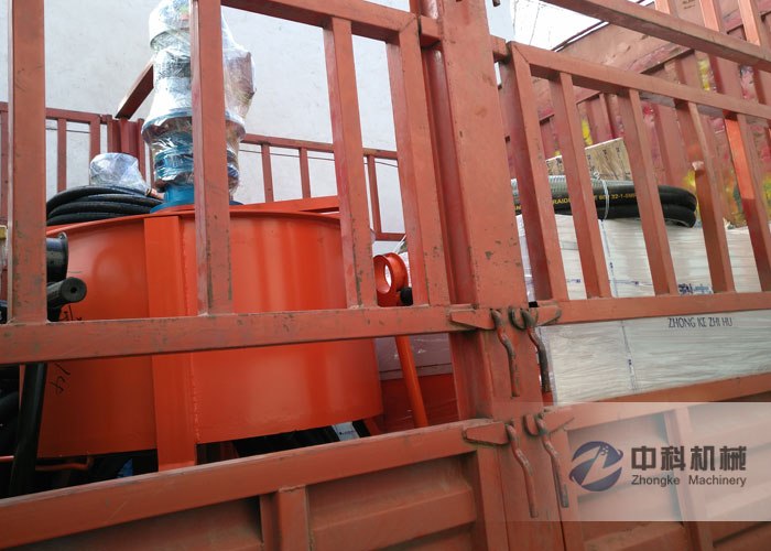 中鐵一局雙液注漿機、灰（huī）漿攪拌機發貨現場-0