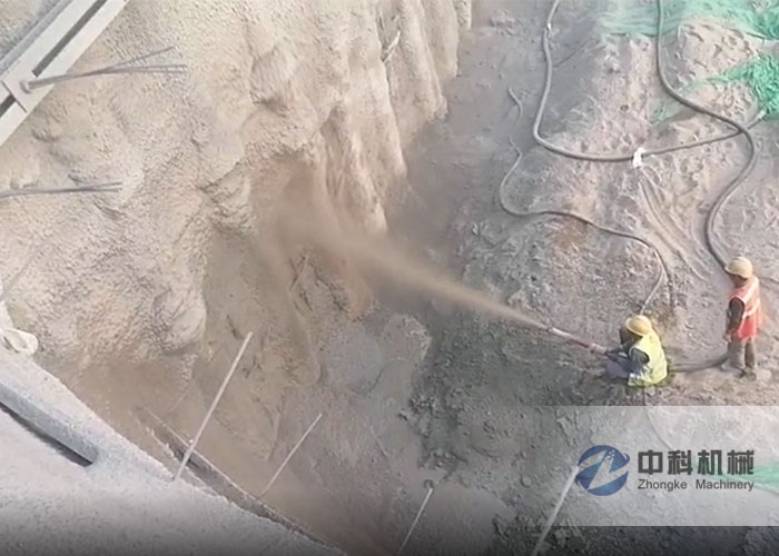 雄安液壓濕噴（pēn）機施工現場-2