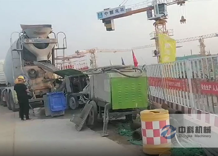 雄（xióng）安（ān）液壓濕噴（pēn）機施工現場-0