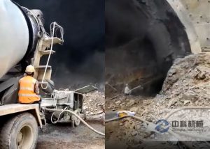 隧（suì）道液壓濕噴機施工視頻