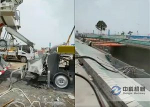 泵送（sòng）混凝土液壓（yā）濕（shī）噴機施工視頻