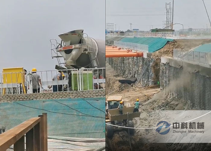 基坑支護液壓濕(shī)噴機施(shī)工視頻