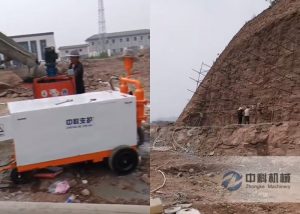 雙缸液壓（yā）砂漿泵商混M30砂漿施工視頻