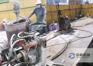 雙液注漿機（jī）、注漿加固鑽機施工（gōng）視頻（pín）