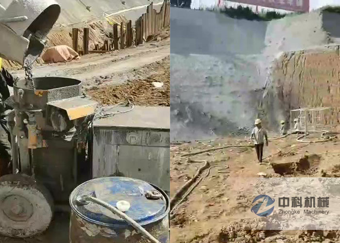 ZK700轉（zhuǎn）子活塞式濕噴機施工視頻