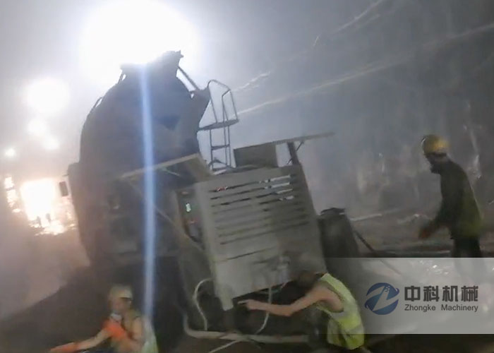 隧道專用雙噴頭濕噴機施工現場-0