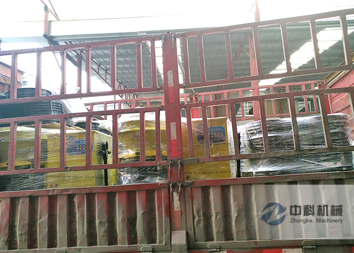 濟南PZ-6混凝土噴漿機（jī）及噴漿機配件發貨現場