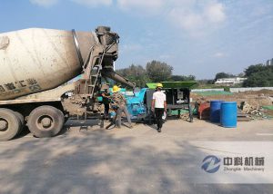 砼濕噴機施（shī）工現場