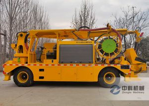 混凝土濕噴台車發貨現場