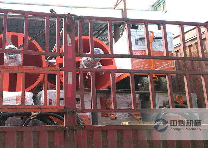 重（chóng）慶雙液注漿機、灰漿攪拌機發貨現場-0