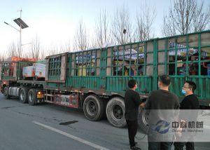 液壓濕噴機、混凝土噴漿機、雙液注漿機、噴（pēn）漿機配件發貨（huò）現場（專車送貨）