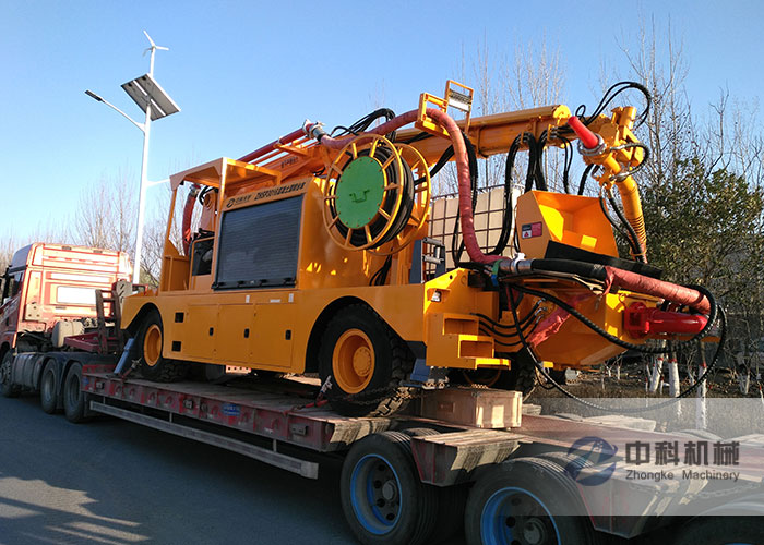 ZHSP3016混凝土濕噴台車（chē）發貨現場-1