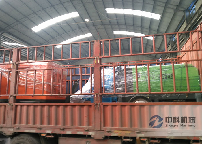 中鐵一局液壓混凝土濕噴機、空壓機發貨現場-0