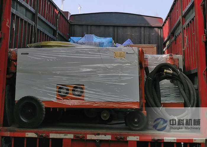 液壓混凝土（tǔ）濕（shī）噴機、雙液注（zhù）漿機發貨現場-0