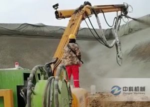 濕噴機機械手（shǒu）施（shī）工視頻