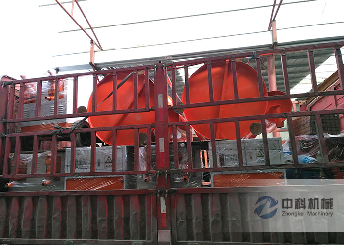 廈門雙液注漿機（jī）、PZ-7噴漿機、灰漿攪拌機發貨現場-0