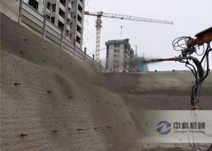 工程混凝土（tǔ）濕噴（pēn）台車施工視頻