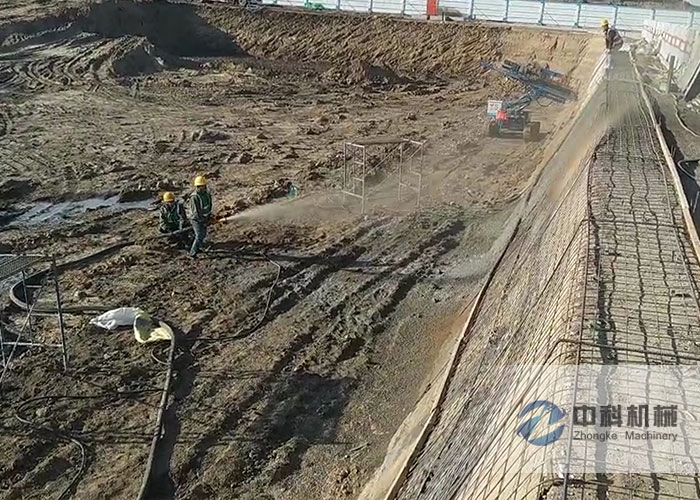 液壓濕噴(pēn)機施工視頻