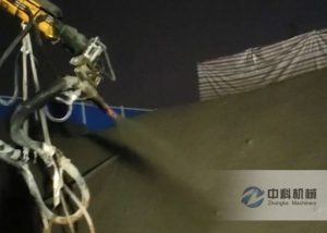 混凝土濕噴機械臂（bì）施工視頻