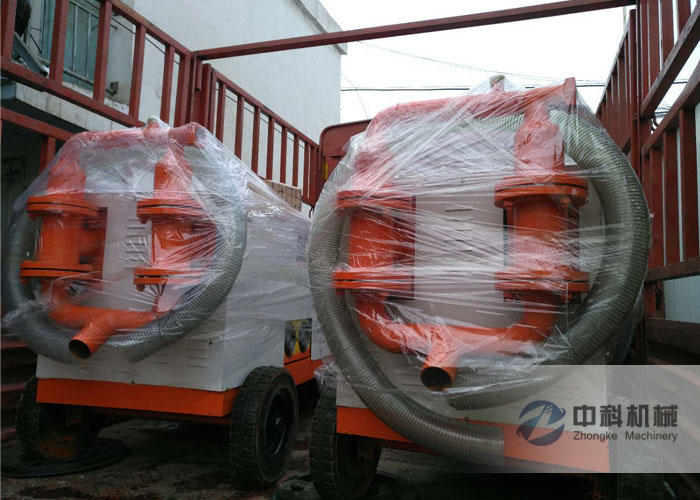 中鐵十局水泥砂漿注漿機發（fā）貨現場-0