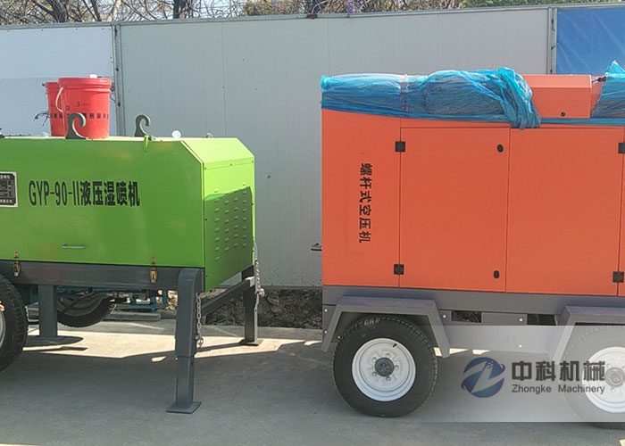 噴射混凝土濕噴機施工（gōng）現（xiàn）場-1